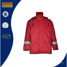 Chaqueta impermeable impermeable de alta visibilidad de Softshell del invierno / chaqueta impermeable con la capilla